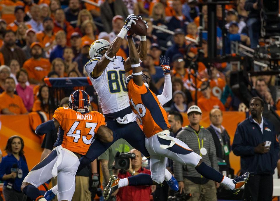 Malcom Floyd added another leaping grab to his already impressive highlights of 2014. (Photo via San Diego Chargers)
