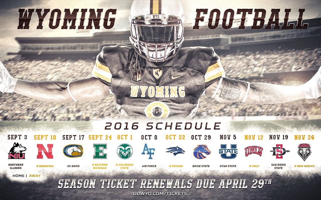 2016 Wyoming Cowboys Football Schedule
